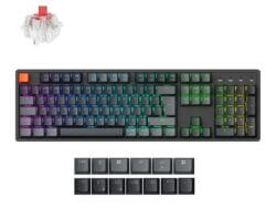 Keychron K10 QMK Full-size RGB Wireless Custom Mechanical Keyboard V.2 - Super RED Switch