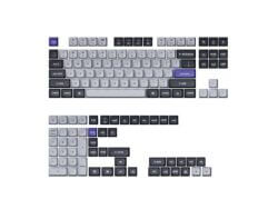 Keychron Double Shot KSA PBT Keycap Set - Dark Grey/White Smoke