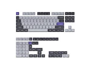 Keychron Double Shot KSA PBT Keycap Set - Dark Grey/White Smoke