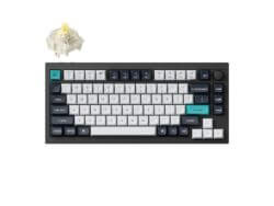Keychron Q1 Max QMK/VIA RGB Wireless Custom Mechanical Keyboard (Gateron BANANA Switches) - Black