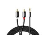UGreen AV116 RCA to AUX 3.5mm Audio Cable 2M - Black