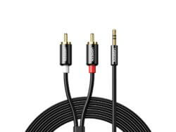 UGreen AV116 RCA to AUX 3.5mm Audio Cable 2M - Black