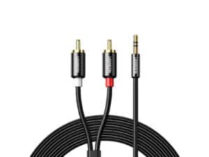 UGreen AV116 RCA to AUX 3.5mm Audio Cable 2M - Black