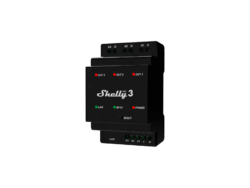 Shelly Pro 3 - Three-Channel Relay With Potential-Free Outputs Supporting A Total Of 48A