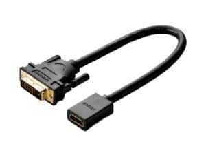 UGreen DVI to HDMI Cable Adapter 15cm - Male to Female