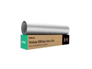 Cricut 2012076 Value Glitter Iron-On 25.4 x 2.4m - Silver