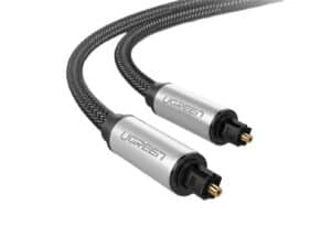 UGreen AV108 Male to Male Toslink Optical Audio Cable 2m - Grey