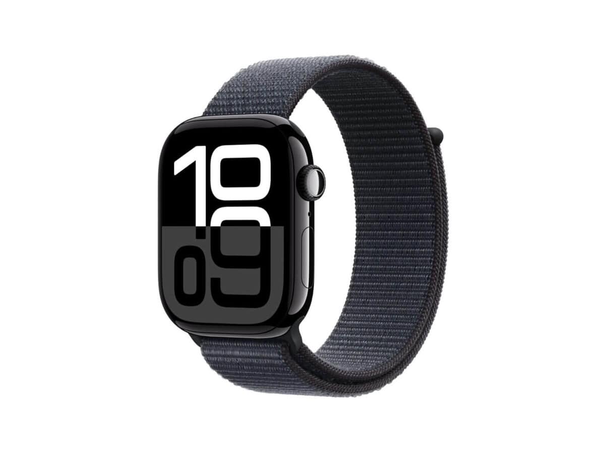 Apple Watch Series 10 GPS + Cellular 46mm Jet Black Aluminium Case with ...