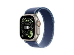 Apple Watch Ultra 3 GPS + Cellular 49mm Natural Titanium Case with Blue/Bright Blue Trail Loop - S/M