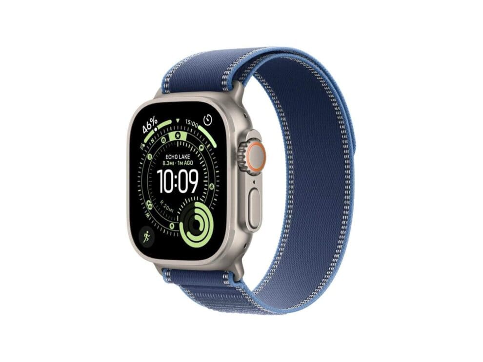 A3281 Natural Titanium Case with Blue Bright Blue Trail Loopa