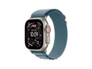 Apple Watch Ultra 3 GPS + Cellular 49mm Natural Titanium Case with Light Blue Alpine Loop - Medium