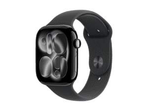 Apple Watch Series 11 46mm Jet Black Aluminum Case with Black Sport Band