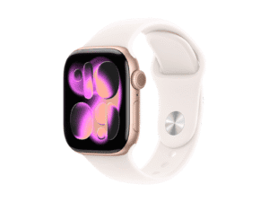 Apple Watch Series 11 42mm Rose Gold Aluminum Case with Light Blush Sport Band