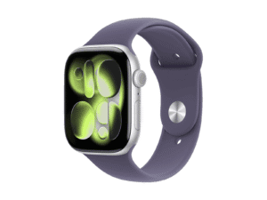 Apple Watch Series 11 46mm Silver Aluminum Case with Purple Fog Sport Band
