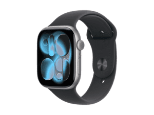 Apple Watch Series 11 46mm Space Grey Aluminum Case with Black Sport Band