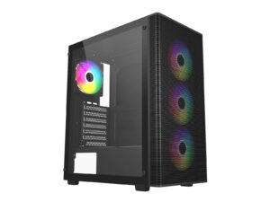 FSP M220 ATX Mid Tower Gaming Chassis - Black