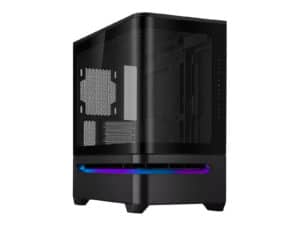 Asus Prime AP202 Curved Tempered Glass Micro-ATX Chassis – Black