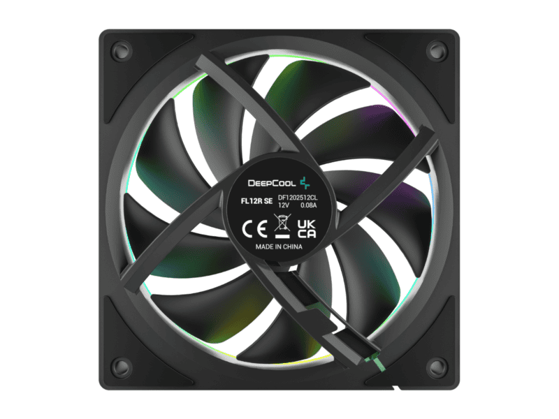 deepcool fl12r se 3 in 1 argb 120mm pwm 3 fan pack – black