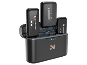 NearStream AWM20T AI Noise-Canceling Premium Lavalier Dual Wireless Microphones