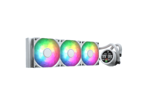 Aerocol Abyss L360 Digital Display ARGB Liquid Cooler - White