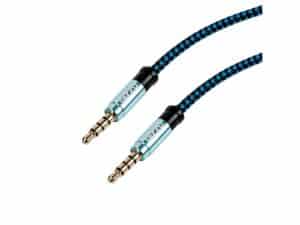 Gizzu 3.5mm AUX Cable 1.5m - Black/Blue