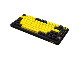 LORGAR KBP7075W Wireless 75% Mechanical Gaming Keyboard Pro - Black/Yellow