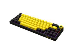 LORGAR KBP70MW, Wireless 65% Mechanical Gaming Keyboard Pro - Black/Yellow