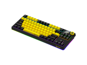 LORGAR KBP70TKLW Wireless TKL Mechanical Gaming Keyboard Pro - Black/Yellow