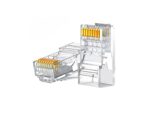 UGREEN Cat6 RJ45 Modular Plugs - Transparent with Gold Contacts - 10 Units