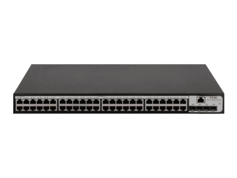 h3c smb s1850v2 52p ei layer 2 ethernet switch with 48x 10/100/1000mbps ethernet ports and 4x 1gbps sfp ports, ac psu h3c smb s1850v2 52p ei layer 2 ethernet switch with 48x 10/100/1000mbps ethernet ports and 4x 1gbps sfp ports, ac psu