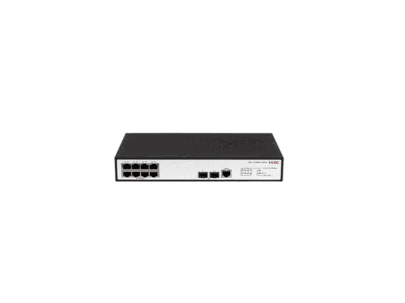 h3c smb s1850v2 10p ei layer 2 ethernet switch with 8x 10/100/1000mbps ethernet ports and 2x 1gbps sfp ports, ac psu h3c smb s1850v2 10p ei layer 2 ethernet switch with 8x 10/100/1000mbps ethernet ports and 2x 1gbps sfp ports, ac psu