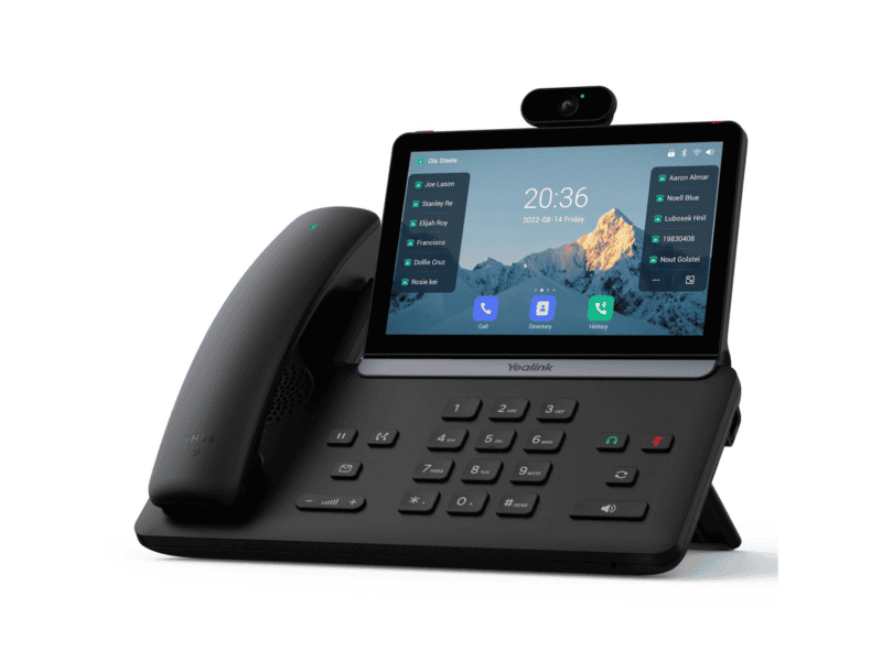 yealink t88v smart business phone with 7" multi touch screen, camera included, psu excluded