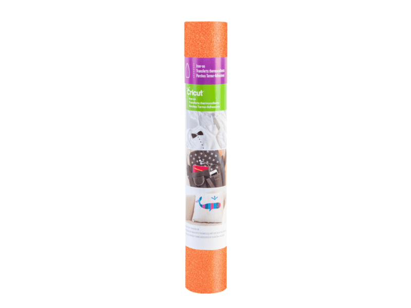 2003260 cricut glitter iron on 30x48cm (fluorescent orange)