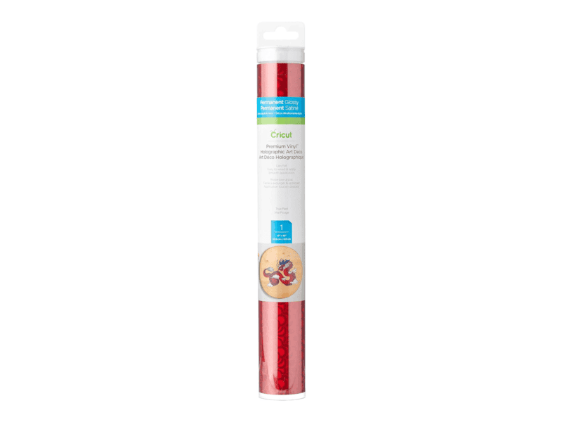 2006628 cricut premium vinyl holo art deco true red 30.5x122cm 2006628 cricut premium vinyl holo art deco true red 30.5x122cm