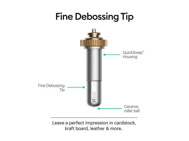 2006835 cricut maker debossing tip with quickswap housing