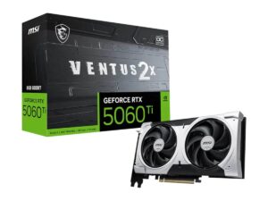 MSI Nvidia GeForce RTX 5060TI VENTUS 2X OC PLUS 8GB Graphics Card