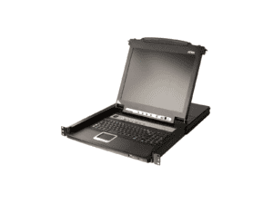 aten 16 port 19'' vga lcd integrated usb/ps2 combo kvm with an extra console port and usb peripheral support w/(uskb/spkb)/w/(us