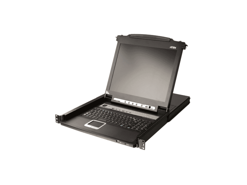 aten 16 port 19'' vga lcd integrated usb/ps2 combo kvm with an extra console port and usb peripheral support w/(uskb/spkb)/w/(us aten 16 port 19'' vga lcd integrated usb/ps2 combo kvm with an extra console port and usb peripheral support w/(uskb/spkb)/w/(us