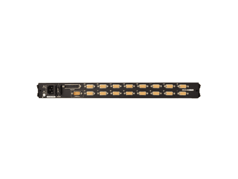 aten 16 port 19'' vga lcd integrated usb/ps2 combo kvm with an extra console port and usb peripheral support w/(uskb/spkb)/w/(us