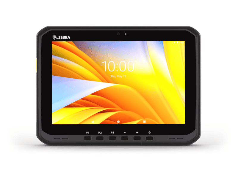 zebra et65; standard touch screen; 1 physical sim and 1 esim; 8/128 gb ram/flash; android gms; standard battery; row