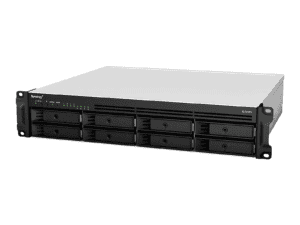 rackstation 8 bay (up to 12 bay); amd ryzen v1500b 2.4ghz; 4gb ram (up to 32gb); 4 x gbe lan; 2x usb3.2; 1x esata;