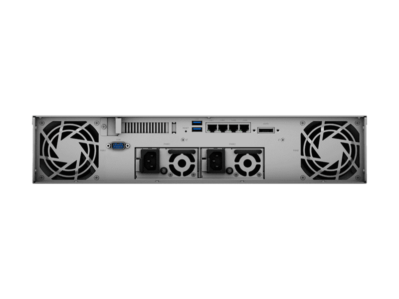rackstation 8 bay (up to 12 bay); amd ryzen v1500b 2.4ghz; 4gb ram (up to 32gb); 4 x gbe lan; 2x usb3.2; 1x esata;
