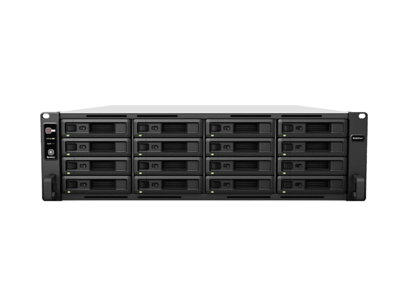 rackstation 16 bay (up to 40 bay); octa core 2.1 ghz; 16gb ddr4 ecc udimm ram (up to 64gb); 4x gbe lan; 2x10gbe lan; 2x usb3.2