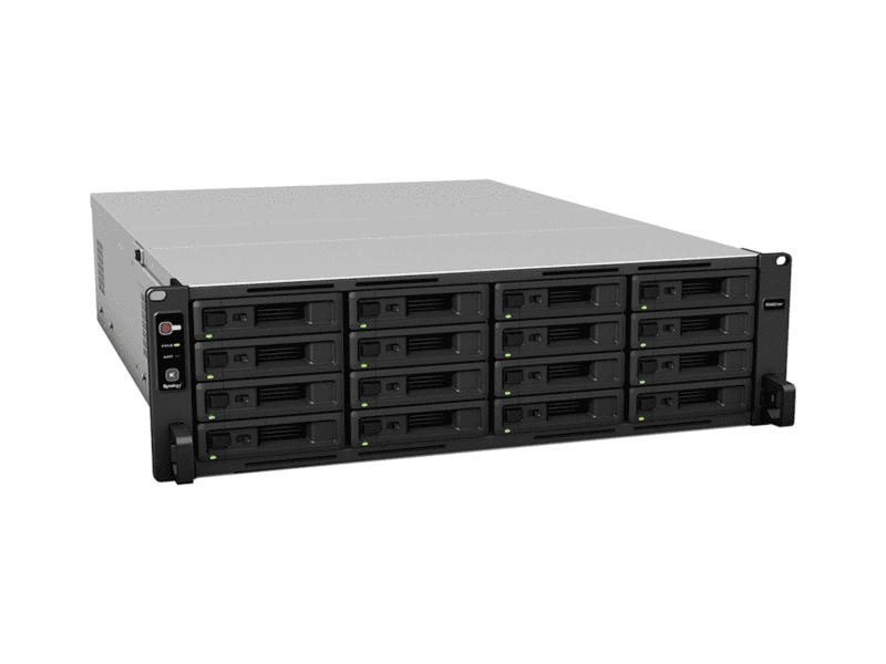 rackstation 16 bay (up to 40 bay); octa core 2.1 ghz; 16gb ddr4 ecc udimm ram (up to 64gb); 4x gbe lan; 2x10gbe lan; 2x usb3.2