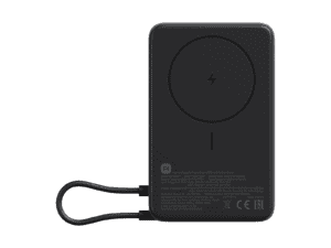 xiaomi magnetic power bank 10000mah with built in stand dark grey