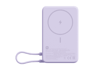 xiaomi magnetic power bank 10000 with built in stand purple
