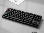 keychron k8 qmk 80% tkl wireless mechanical keyboard v2 red switches black