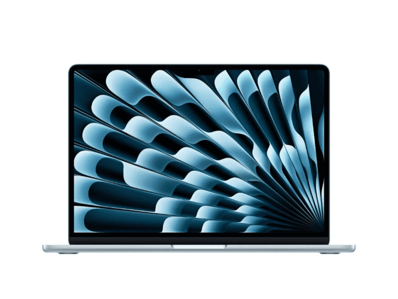apple 13" macbook air m5, 24gb ram, 1tb ssd, mac os, sky blue