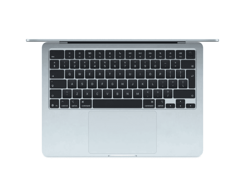 apple 13" macbook air m5, 24gb ram, 1tb ssd, mac os, sky blue