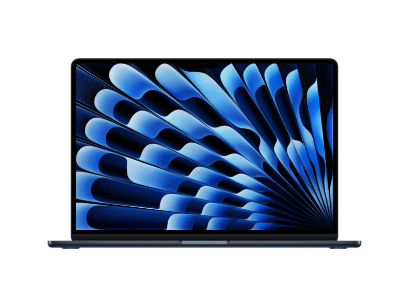 apple macbook air 15", m5, 16gb ram, 512gb ssd, macos, midnight